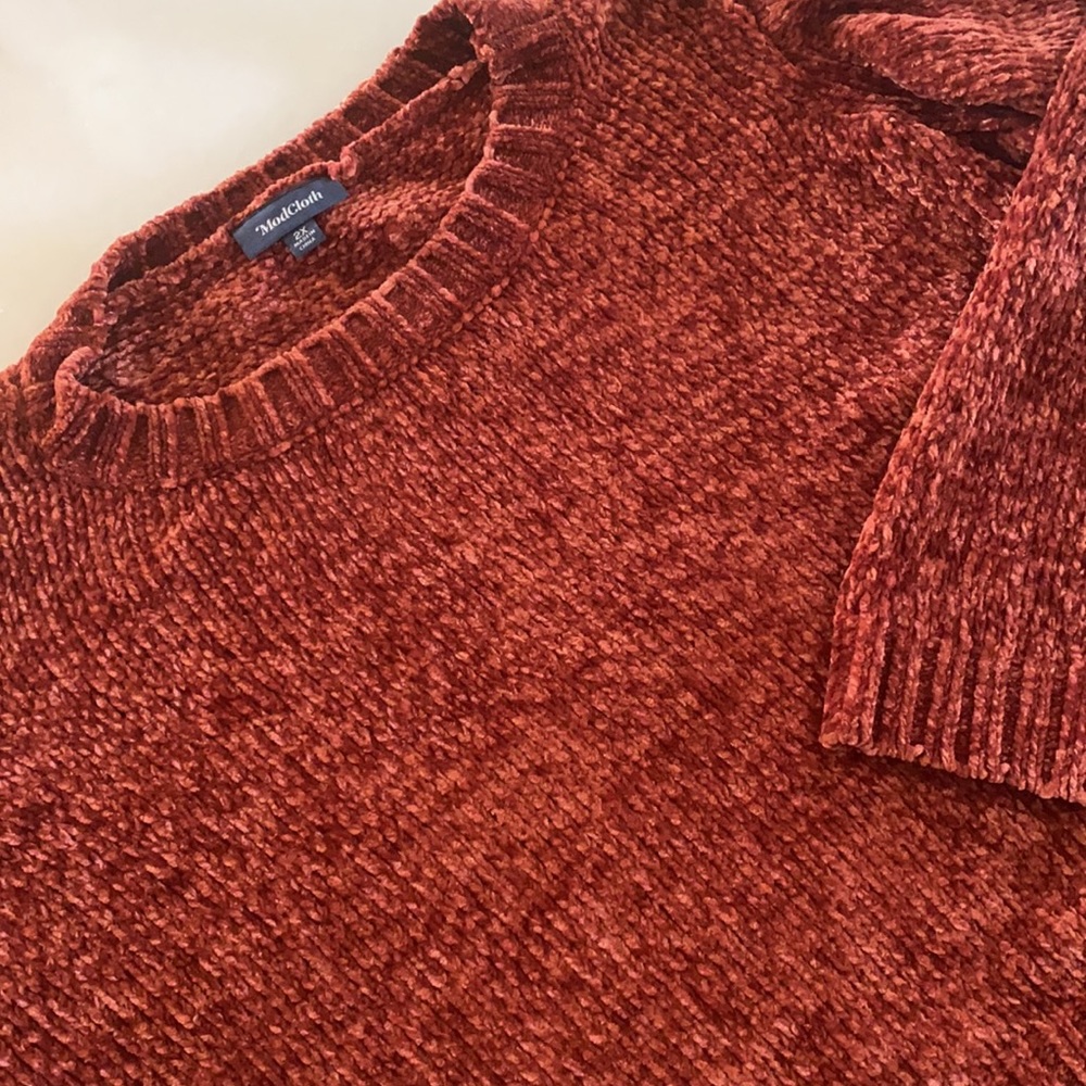 ❤️… ModCloth Rust Crop Sweater - Picture 4 of 5